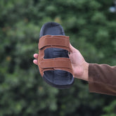 Z 20 - Men’s Dual Strap Comfort Slides - Tan