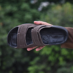 Z 20 - Men’s Dual Strap Comfort Slides - Coffee