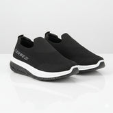 Z 165-Men’s Knit Slip-On Sneakers – Lightweight Running Shoes- Black