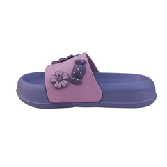 K 010- Kids Fun Cartoon Slides – Pink & Purple