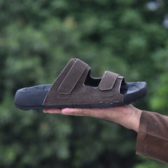 Z 20 - Men’s Dual Strap Comfort Slides - Coffee