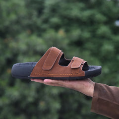 Z 20 - Men’s Dual Strap Comfort Slides - Tan