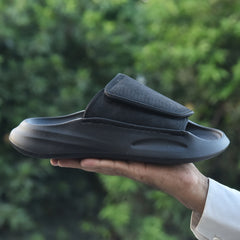 Z 111- Men’s Adjustable Comfort Slides – Matte Black