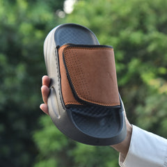 Z 111- Men’s Adjustable Comfort Slides – Matte Tan