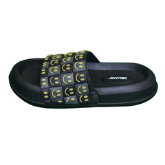 K 008 - Kids' Smiley Face Slides (Black)