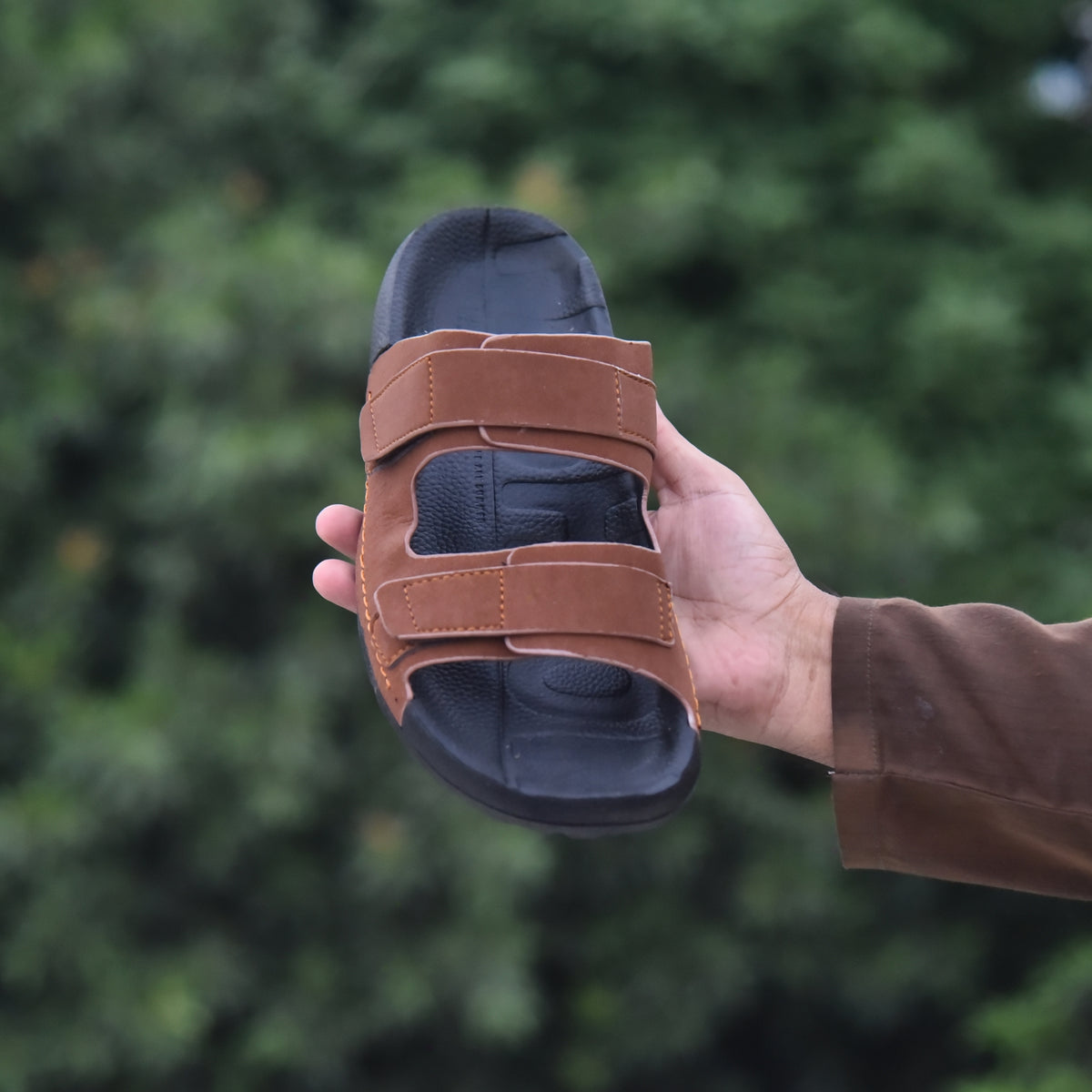 Z 20 - Men’s Dual Strap Comfort Slides - Tan