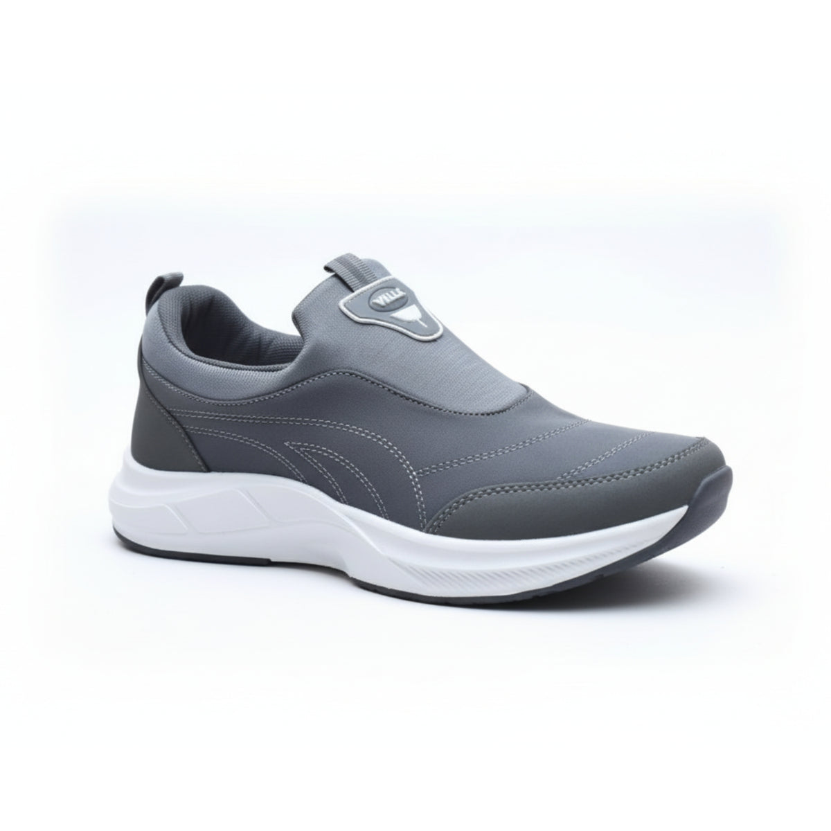 Z -150- Men’s Slip-On Sneakers – Lightweight Casual Walking & Running Shoes- Gray
