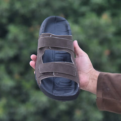 Z 20 - Men’s Dual Strap Comfort Slides - Coffee