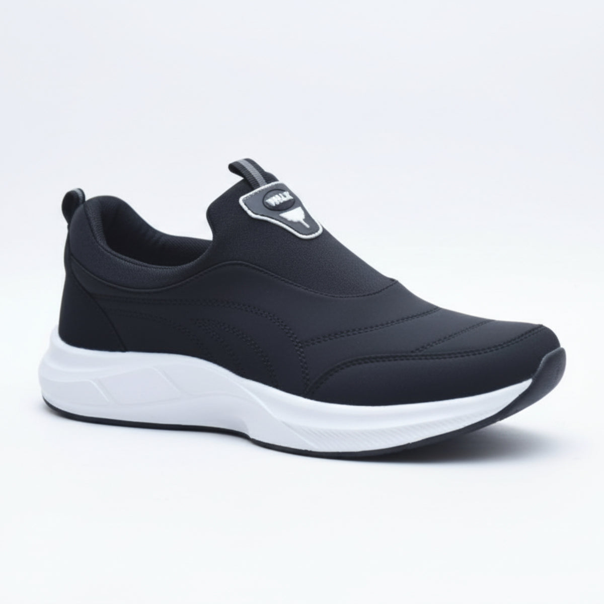 Z -150- Men’s Slip-On Sneakers – Lightweight Casual Walking & Running Shoes- Black
