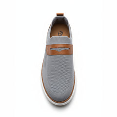 Z 802-Men’s Slip-On Loafer Sneakers – Breathable & Stylish- Gray