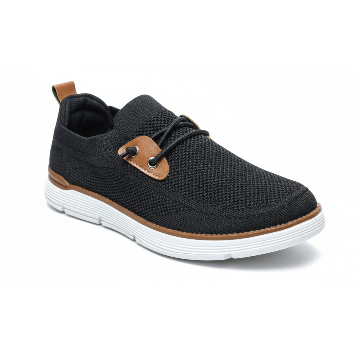 Z 804-Men’s Casual Lace-Up Sneakers – Breathable – Black