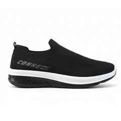 Z 165-Men’s Knit Slip-On Sneakers – Lightweight Running Shoes- Black