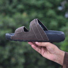 Z 20 - Men’s Dual Strap Comfort Slides - Coffee