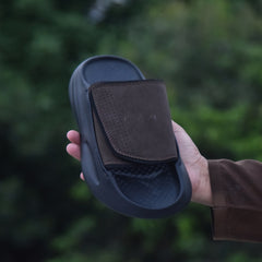 Z 111- Men’s Adjustable Comfort Slides – Matte Brown