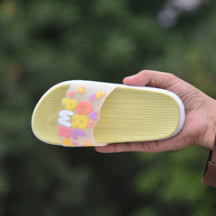 K 001- “GRL PWR” Kids Comfort Slippers – Soft & Fun Summer Slides