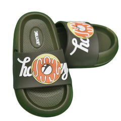 K 30 - Kids' Donut Delight Slides – Green | Happy Day Edition
